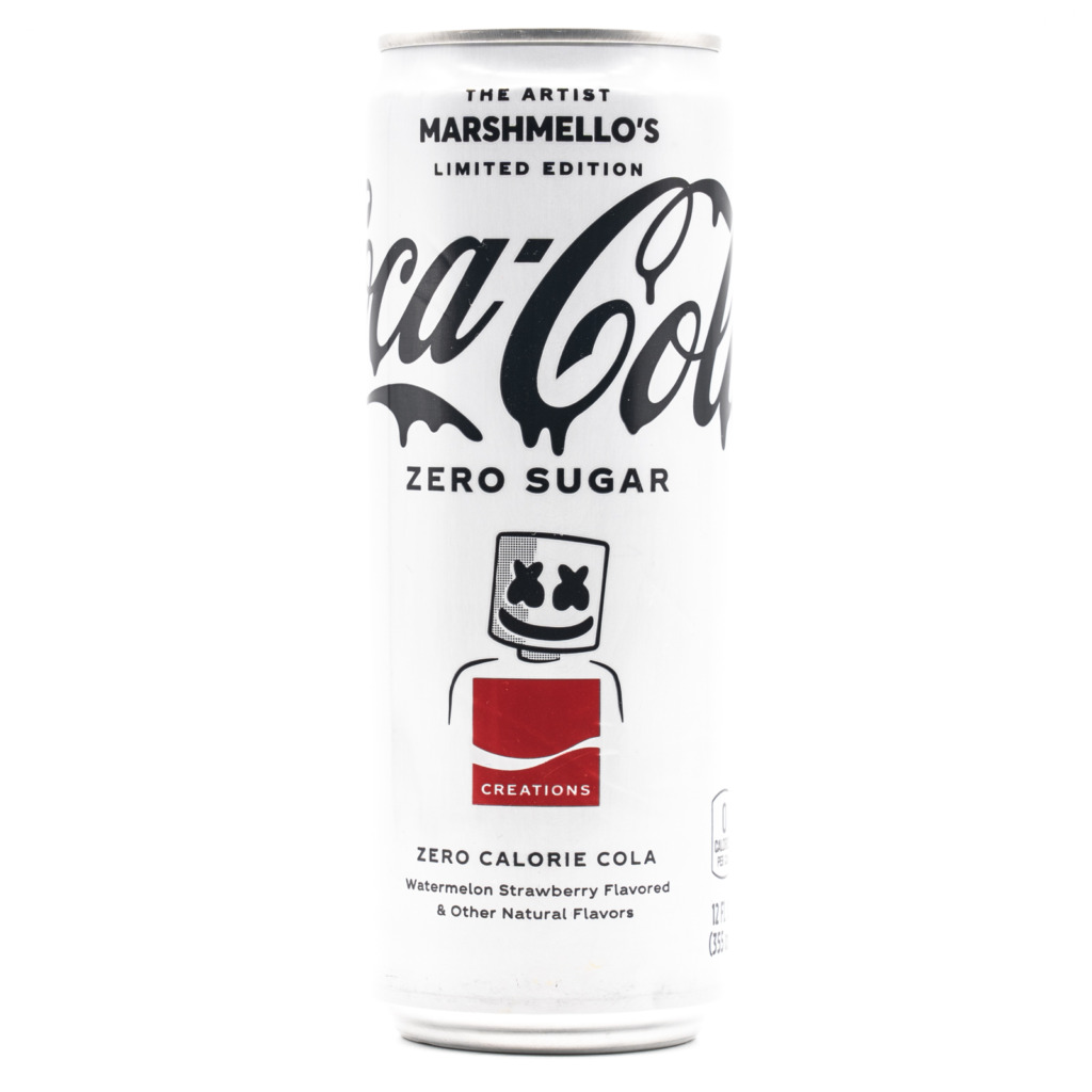 Coca-Cola ZERO SUGAR THE ARTIST MARSHMELLOS LIMITED EDITION (USA)、正面