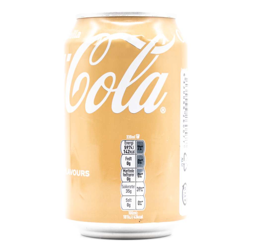 Coca-Cola Vanilla (Denmark)、横面