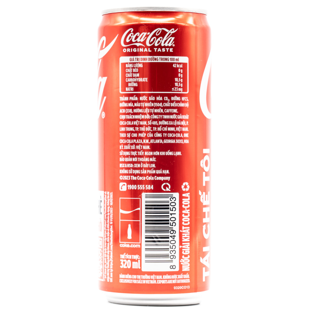 Coca-Cola (Vietnam)、横面３