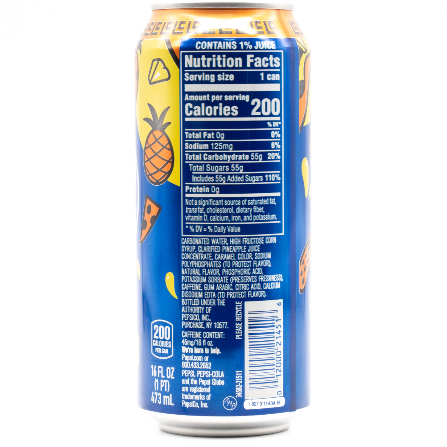 PEPSI PINEAPPLE (USA)、横面２