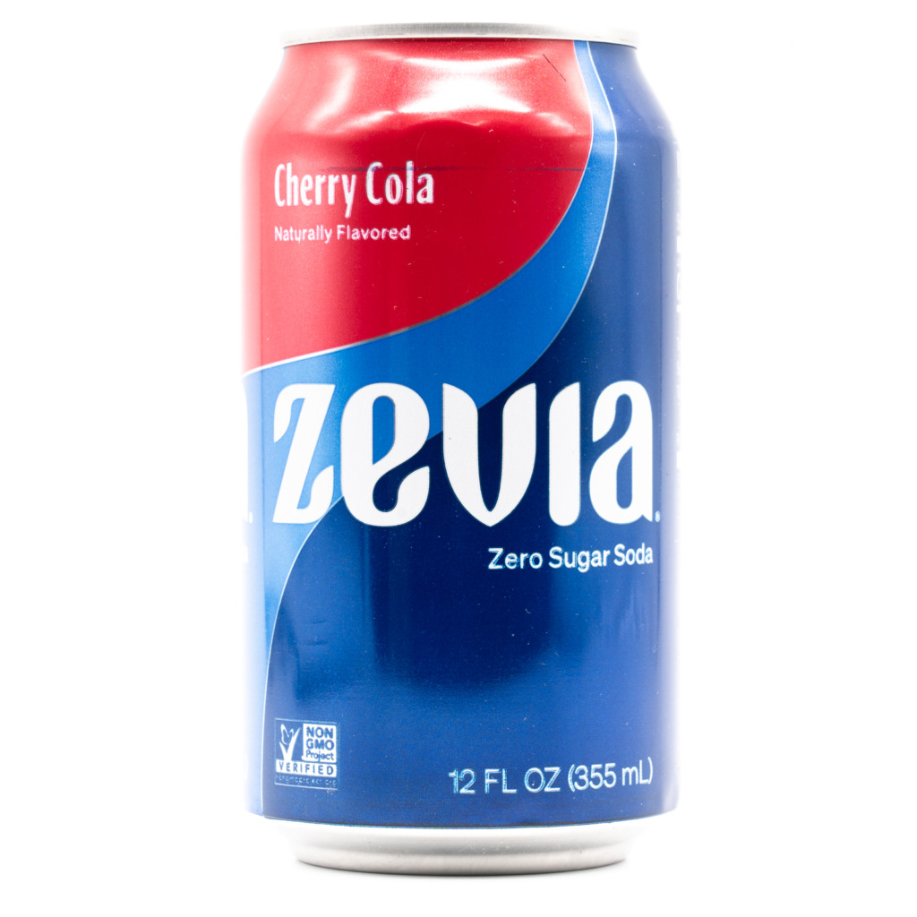 ZEVIA Zero Sugar Soda Cherry Cola、正面
