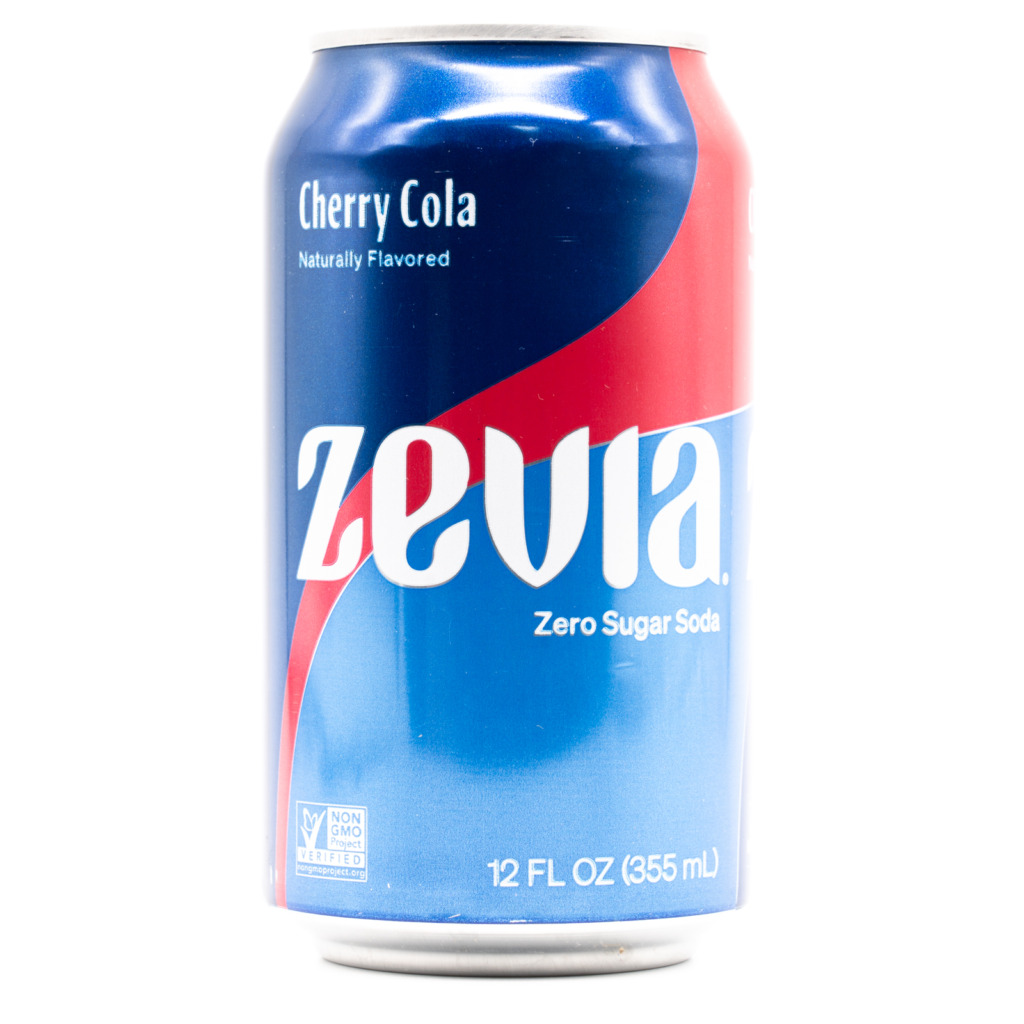 ZEVIA Zero Sugar Soda Cherry Cola、正面2