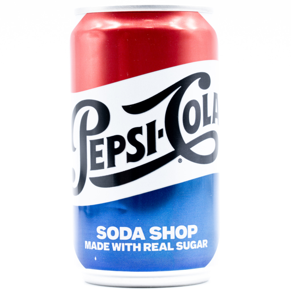 Pepsi-Cola Soda Shop Made With Real Sugar (USA)、正面