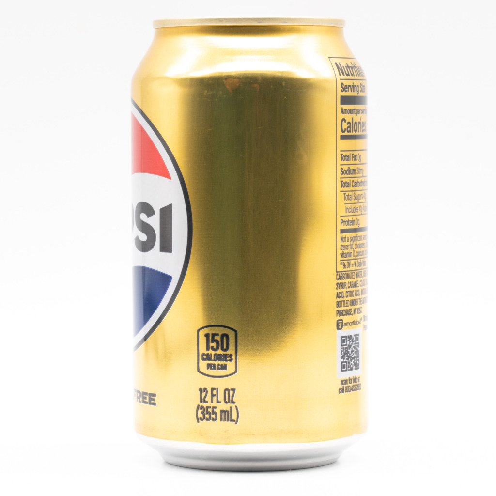 Caffeine Free Pepsi(USA)、横面