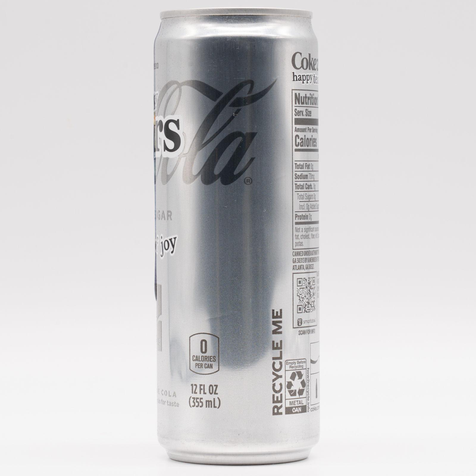 Coca‑Cola Happy Tears Zero Sugar、横面