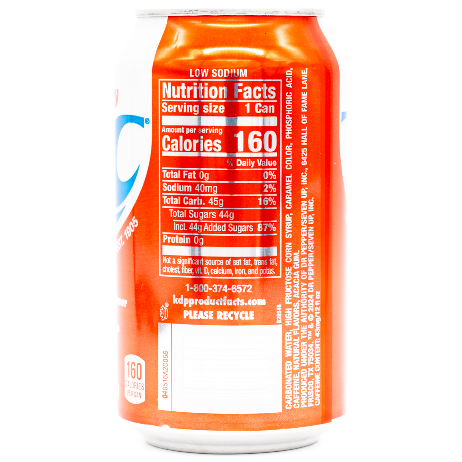 RC Cherry Cola (USA)、横面