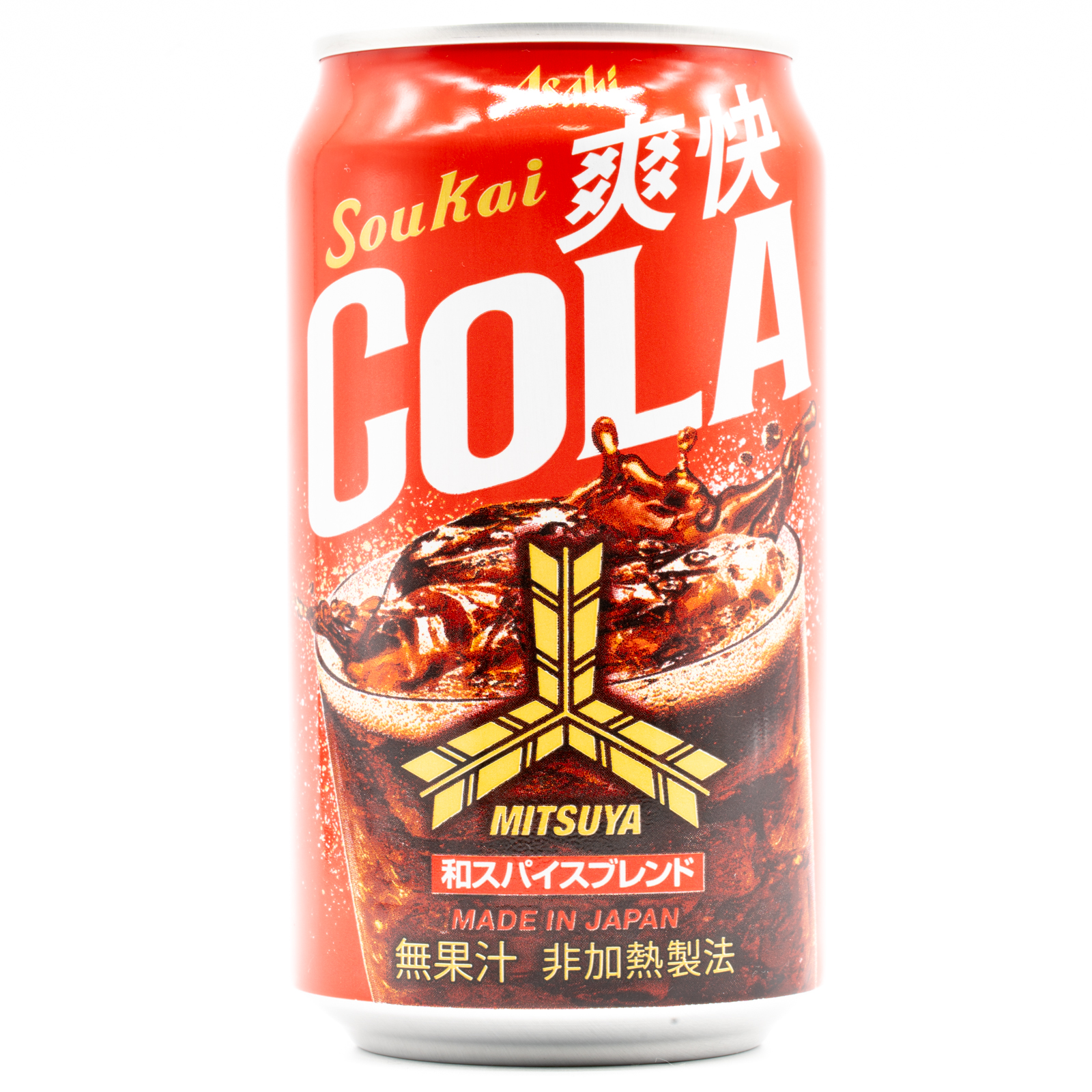 三ツ矢爽快コーラ、正面