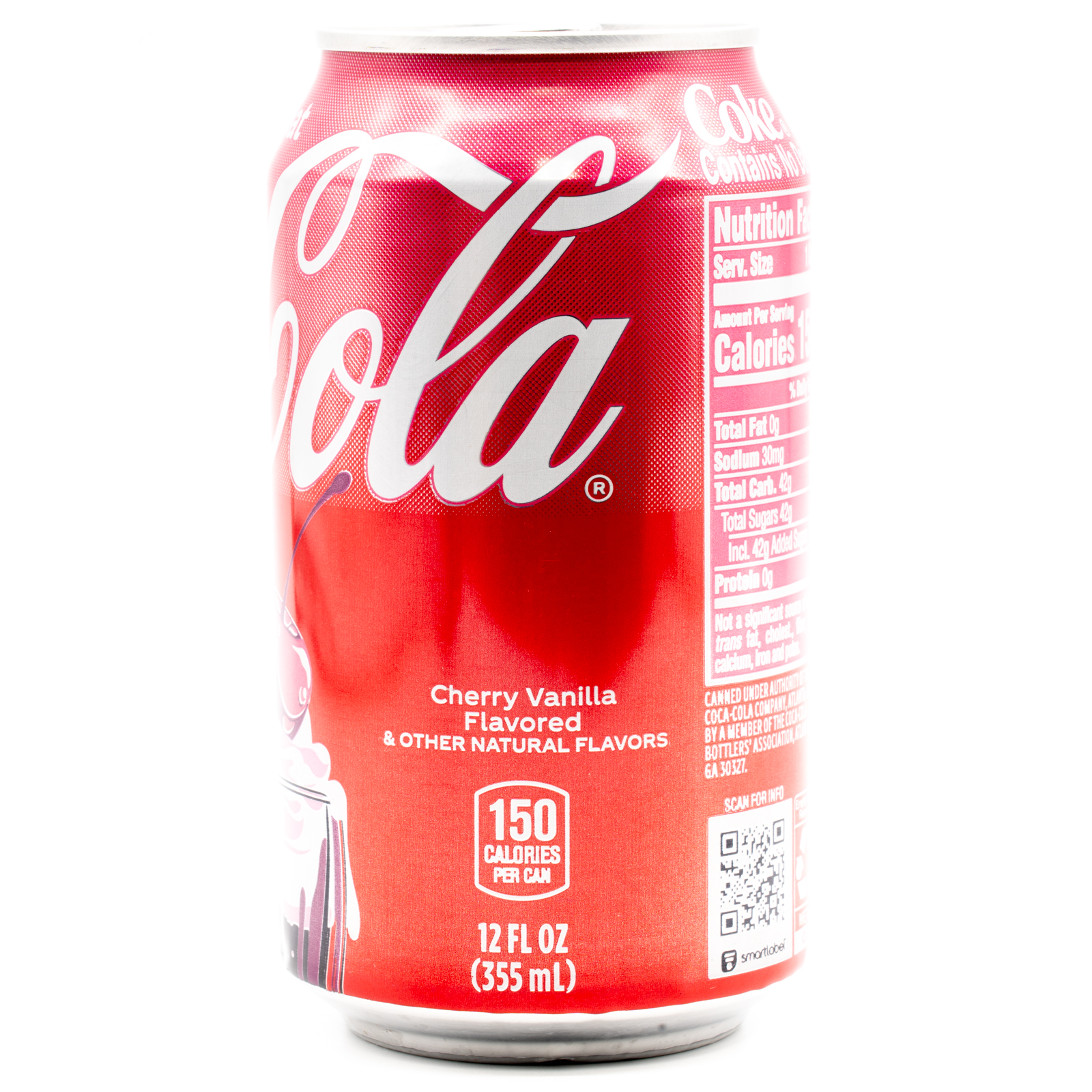 Coca‑Cola Cherry Float (USA)、横面