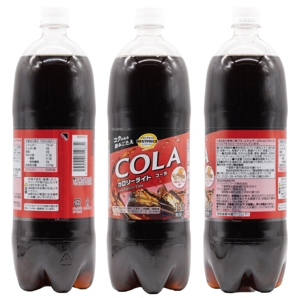 コーラ カロリーライト (トップバリュ)、202604